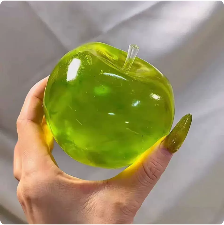 Green Apple-Shaped Squishy Stress Ball